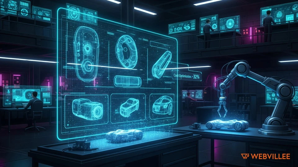 How does AI reduce costs in product engineering