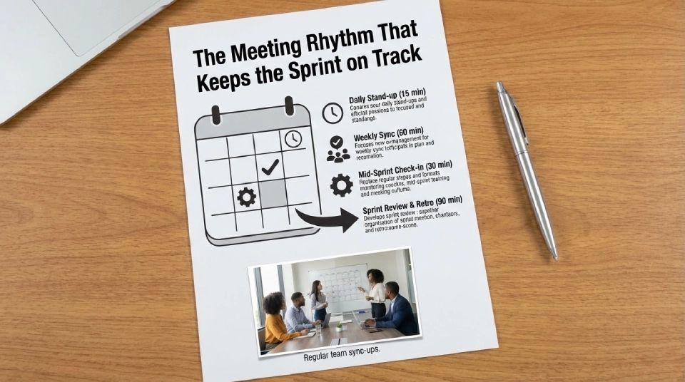 The Meeting Rhythm That Keeps the Sprint on Track
